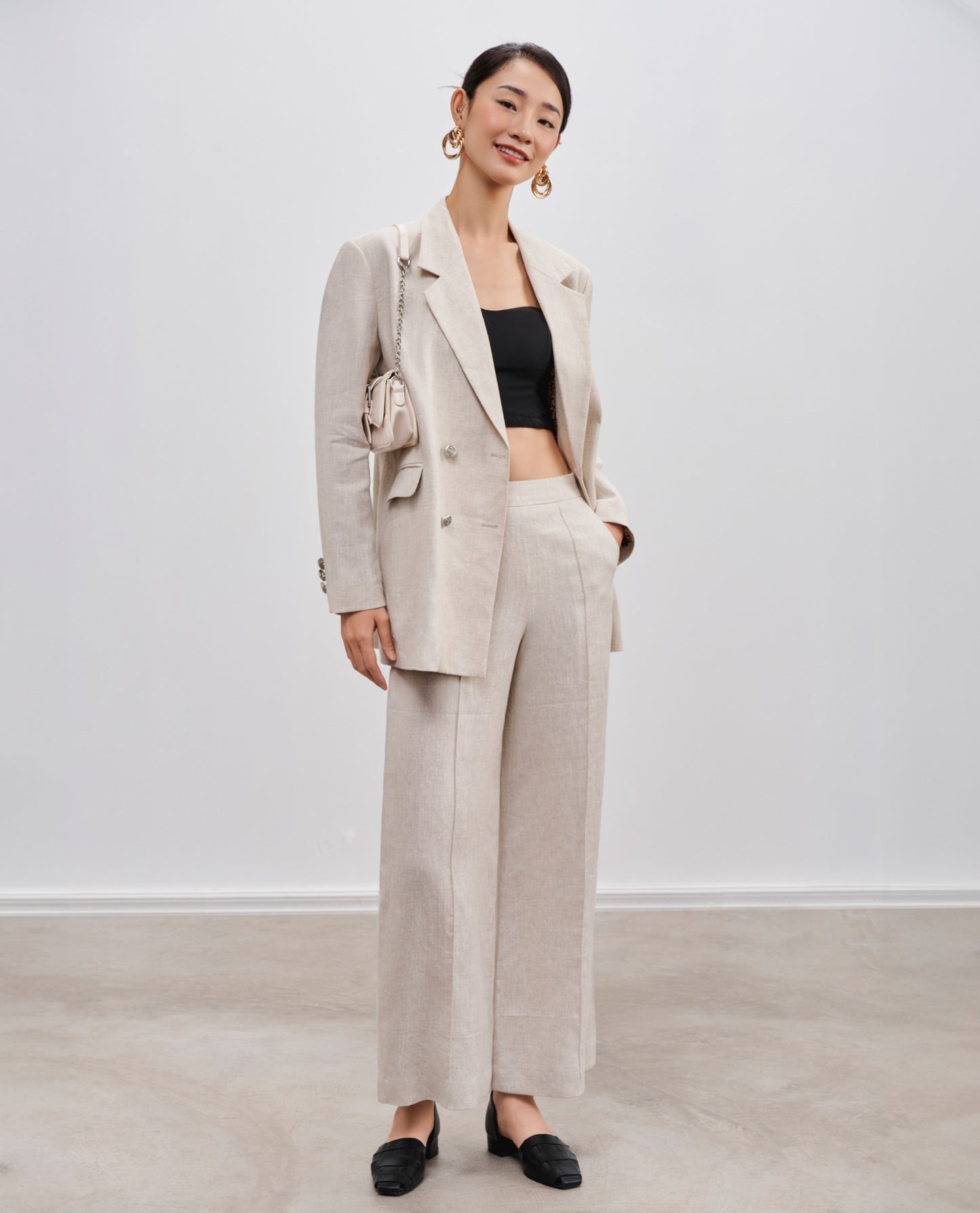 Quần Ống Suông Linen Lanh PAN063